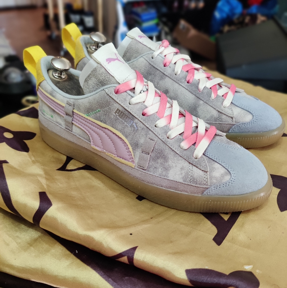puma suede vintage kidsuper studios lowtops